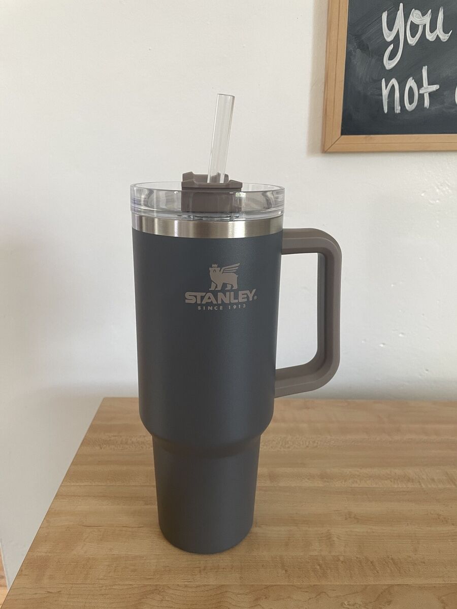 Stanley 40 oz Tumbler Granite Gray Adventure Quencher Travel Mug No Straw  Dented