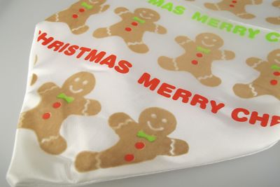 Jumbo/große gepolsterte Weihnachtskrawatte Weihnachten Lebkuchenmann Einheitsgröße