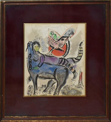 額 Marc CHAGALL MA884 Limited Edt Lithograph of MARC CHAGALL