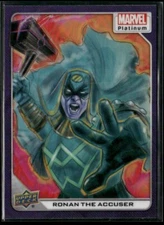 2023 Upper Deck Marvel Platinum Purple Rainbow #27 - Ronan The Accuser