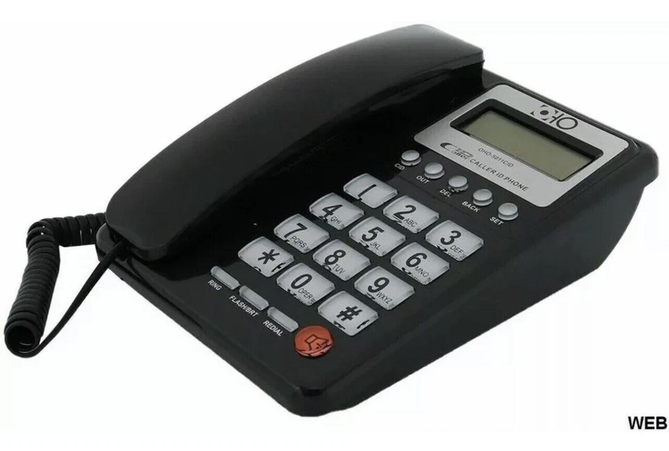 Telefono Fisso Da Ufficio Per Anziani ID Chiamate Numeri Tasti Grandi Vivavoce - Immagine 4 di 4