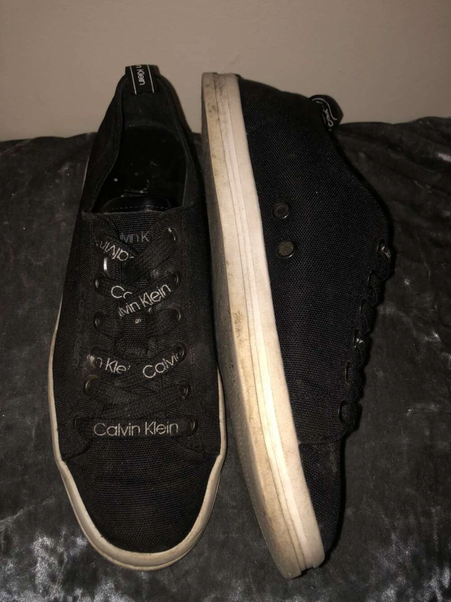 Calvin klein top canvas trainers