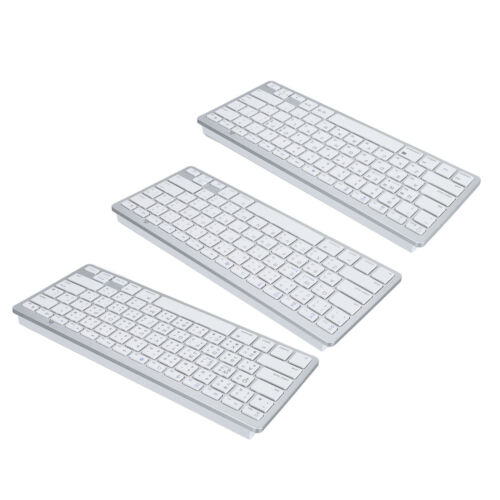 BT Keyboard Bilingual Super Slim Scissor Switch Wireless Keyboard For PC Lap UK - Picture 1 of 21