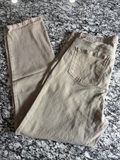 Women’s Jeans Gloria Vanderbuilt Tan Size 16 Average Tapered Leg Classic Rise