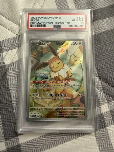 Pokémon TCG Eevee Black Star Promo 173 Prismatic Evolutions PSA 10