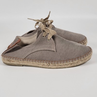 Toni Pons Dixon Espadrille Shoes Men's Size 43 Gray Loafer Canvas Sneakers