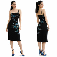 BCBG floating beaded flowers embroidered dress 0 2 NWoT