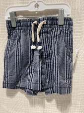 baby gap boys blue stripe elastic waist cotton shorts ast sizes