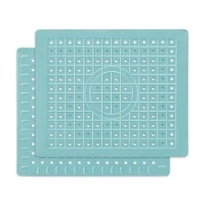 Kitchen Sink Mat, 12 x 10 Rectangular Sink Protector Pad, Fast-Draining Grid ...