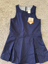GYMBOREE Girls Navy Blue Jumper dress Play Proof Size 6