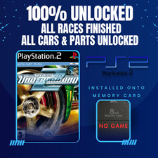 Need For Speed Underground 2 Save PS2 Memory Card Unlocked 100% Completed Saves