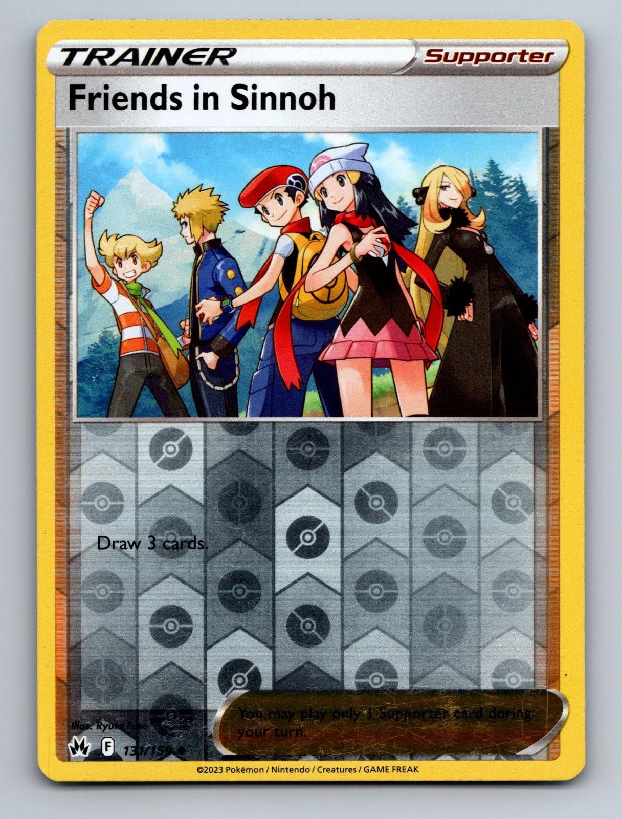 Friends in Sinnoh 131/159 Uncommon Crown Zenith Pokemon HP Reverse Holo