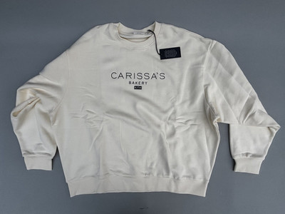 KITH for Carissa s Bakery NELSON Crewneck 2024 XXL Sandrift Brand New With Tags