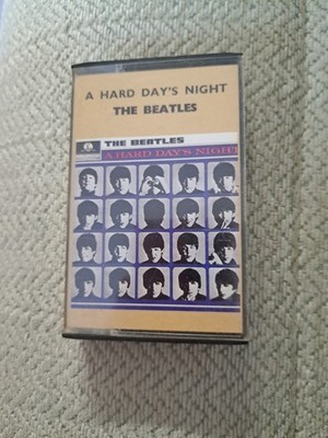 The Beatles a Hard Day's Night Cassette Album, Parlophone TC-PCS 3058. Red Label