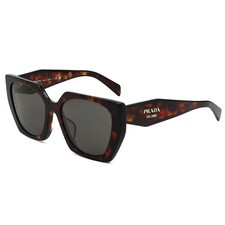 PRADA 0PR 15WSF Sunglasses Black Extra link Dark Grey Lenses Unisex