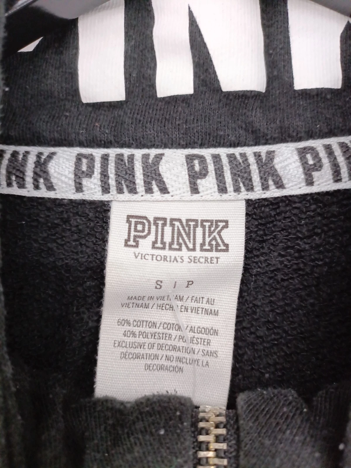 UNDERCOVER Victoria's Secret Felpa con Cappuccio Uomo S Nero Cotone con Pullover Poliestere