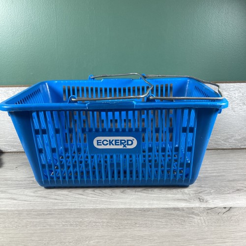Retail Store Original Vintage Eckerd Shopping Basket Blue Pharmacy