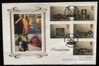 GB  2001 Occasions FDC, Mercury Silk,Smiles Place special FDI UNADDRESSED (V84)