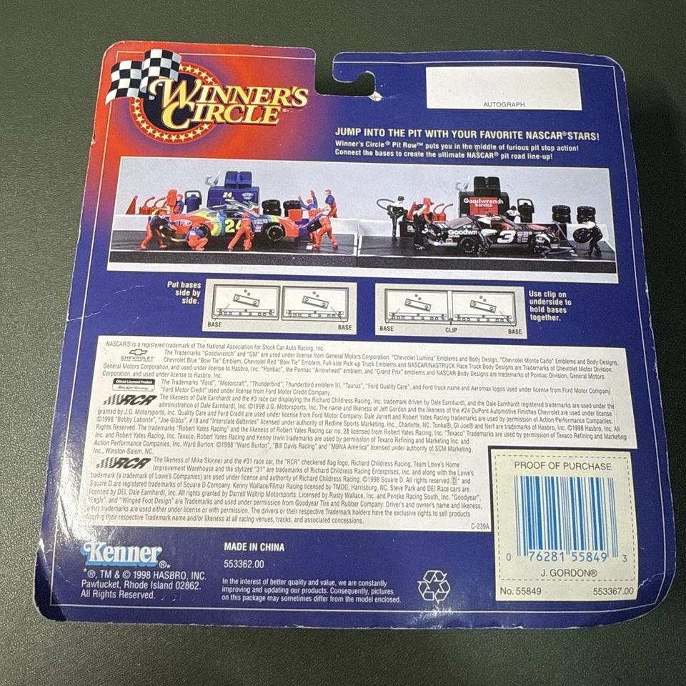 NASCAR Winner's Circle Pit Row Series Jeff Gordon #24 Dupont 1998 Fast Shipping  - Image 2 of 3