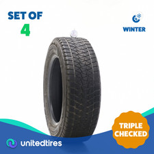 Set Of 4 Used 22565r17 Bridgestone Blizzak Dm-v2 102s - 5.5-7.532