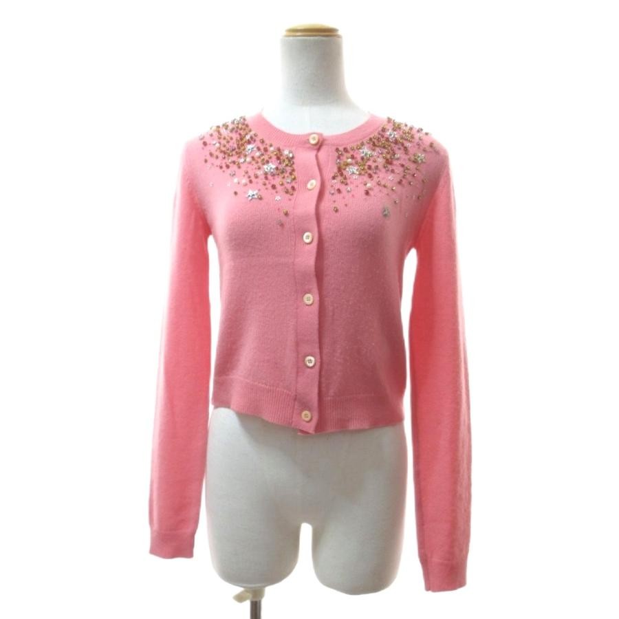 Miu Miu 100% Cashmere Knit Cardigan Bolero 36 Pink Women's