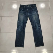 Vintage APC Button Fly Jeans New Standard Selvedge Dark Wash Denim 31x28