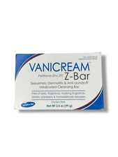 1 x Vanicream Z-Bar Pyrithion Zinc 2% Medicated Cleansing Bar 3.53oz NEW