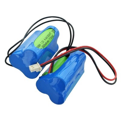 Notleuchtenakku NiMH 7,2V 1800mAh D1x3x2 Mignon AA mit Kabel und Stecker ersetzt
