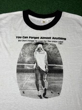 Vintage 70s Workers Union Made Clothing T-shirt, Americana Made in USA (Medium)
