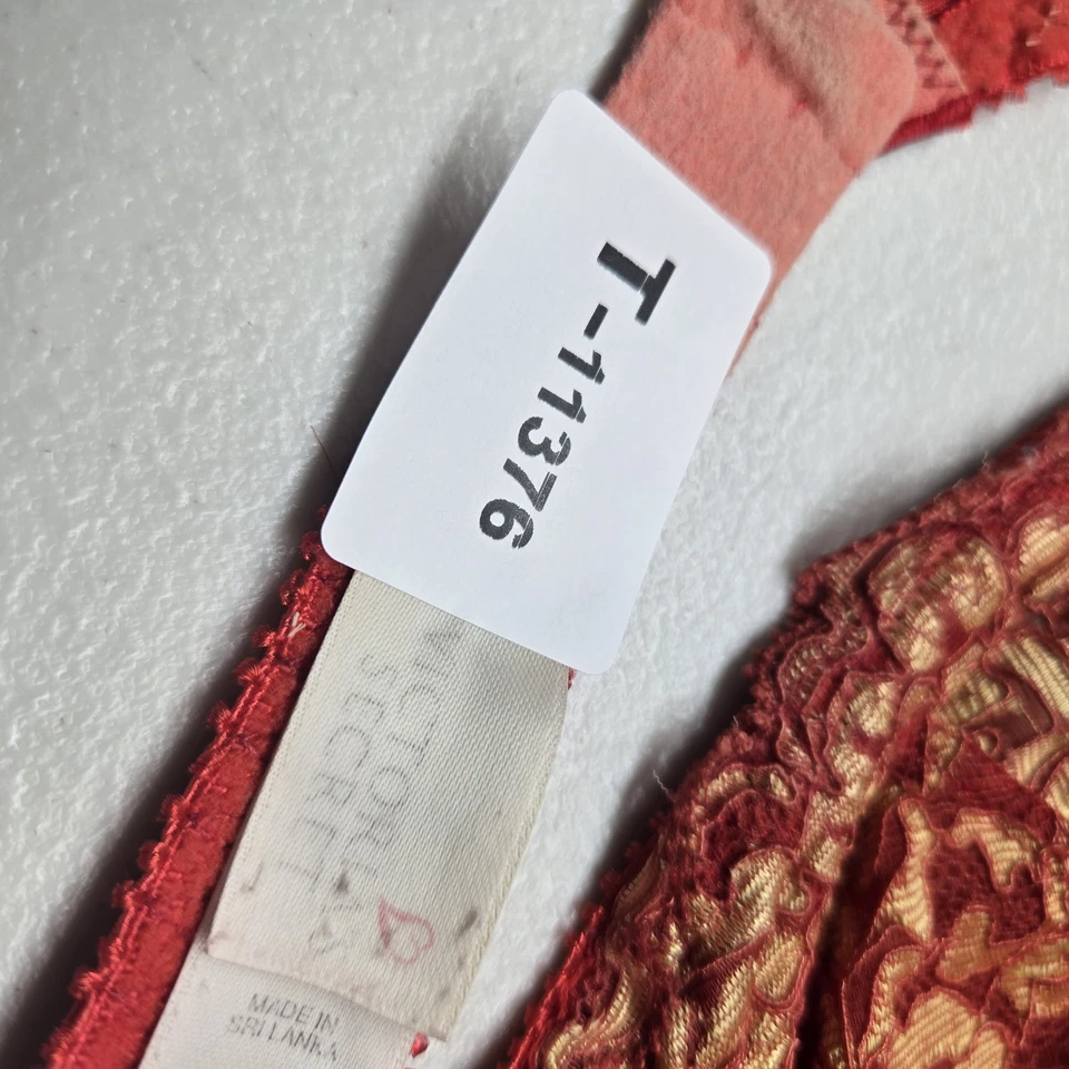 Sujetador Victoria's Secret para mujer 34C oro rojo floral balconette encaje con aros Foto 2 de 4