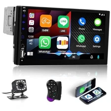 Single Din Car Stereo with Wireless Carplay&Android Auto,7" 7 Inch with Carplay