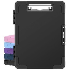 Sooez Toughest Clipboard with Storage, Internal 13.58" x 9.87" x 1.46", Black