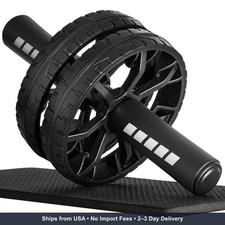 Upgraded Ab Roller Wheel, Abdominal Core Workout Equipment for Home Gym with Kne
