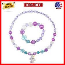 Jewelry Set For Girls Unicorn Necklace Bracelet Set Necklace For Girls Jewelr...