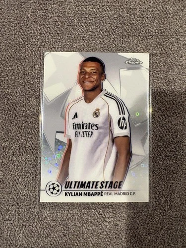 2025-26 Topps UEFA Club Competitions #US-25 Kylian Mbappé Ultimate Stage Chrome