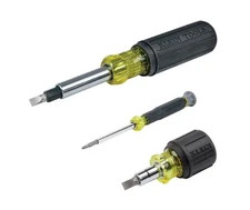 New Klein Tools 3-Piece Multi-bit Screwdriver and Nut Driver Set 85514