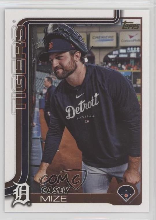 2025 Topps Series 1 Golden Mirror Image Variation Casey Mize #315 0vp1