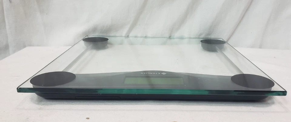 Etekcity 浴室秤重量 6 毫米钢化玻璃 400 磅,黑色,EB4074C — 第 4/4 张图片