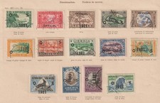 LIBERIA !  Timbres anciens de SERVICE de la série de 1921 n°108 à 118 surchargés