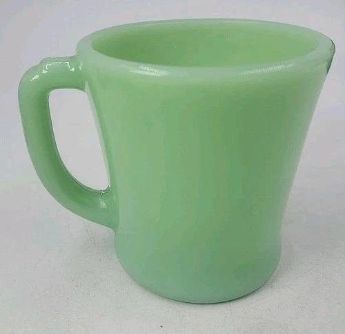 Vintage Fire King Jadeite Mug D Handle Anchor Hocking Oven Proof Coffee Tea 