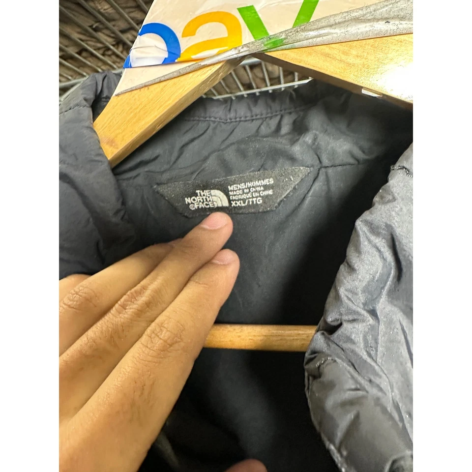 Chaqueta acolchada con cremallera completa negra XXL The North Face para hombre Foto 3 de 4