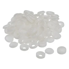 100Pcs 6mm Hinged Screw Cover Caps Plastic Fold Screw Snap Covers, Light Gray