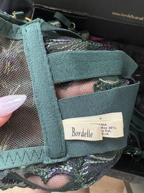 Bordelle Aurea balconette underwire Bra - Eden, size L NWOT