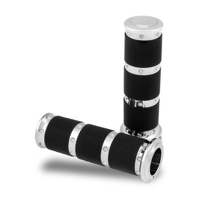 Manopole PERFORMANCE MACHINE RENTHAL XLS 1.35'' colore cromato
