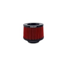 Vibrant Performance Air Filter 10932 Red Cotton 5 In. Flange 4.375 In. Long