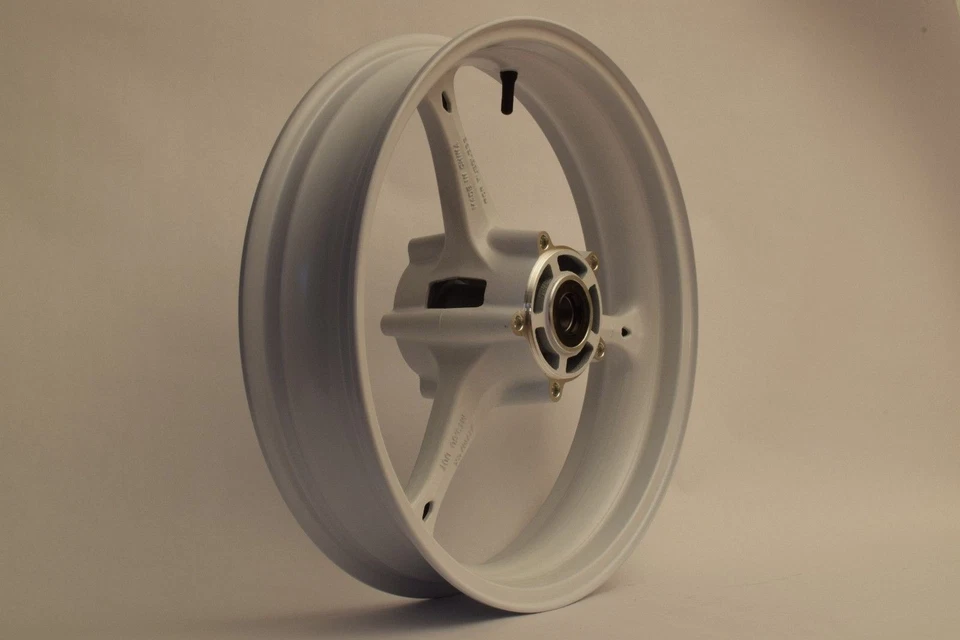 NUEVA RUEDA DELANTERA BLANCA BRILLANTE SUZUKI GSXR 600 750 2006-2007 GSXR 1000 2005-2008 Foto 3 de 4