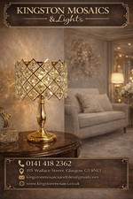 Luxury Crystal Table Lamp with Polished Chrome Base