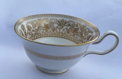 Wedgwood Gold Florentine Footed Cup Only W4219 Dragons New Condition
