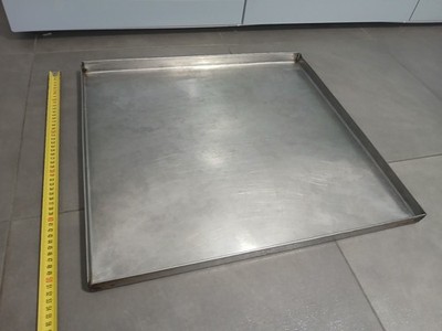 Profi Backblech Edelstahl rechteckig 56 x 52 x 3 cm
