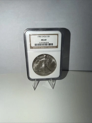 1986 American Silver Eagle NGC MS69 Key Date First Year ASE 1oz .999